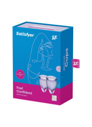 2 coupes menstruelles Satisfyer Light Violet FEEL CONFIDENT - CC597821